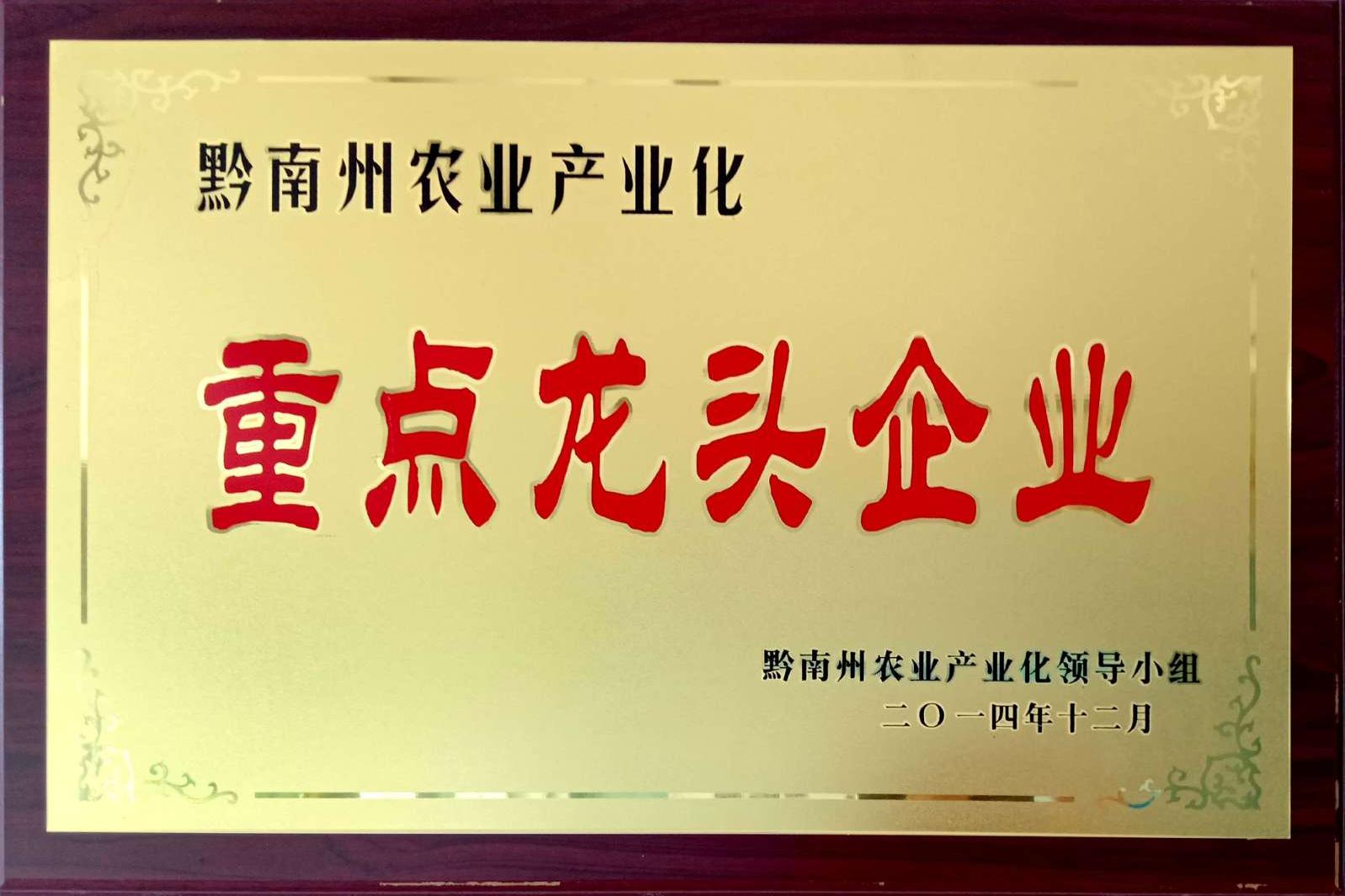 黔南州农业化重点龙头企业