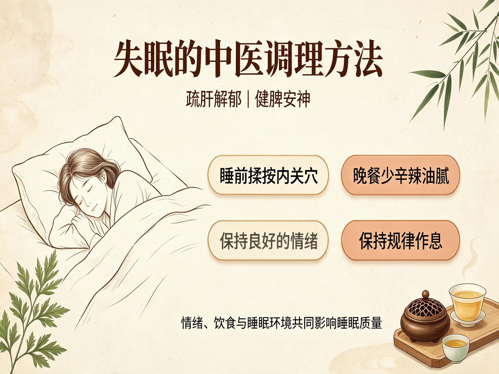 失眠的中医调理方法